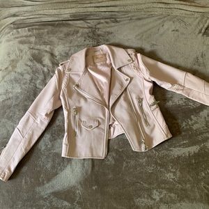 BlankNYC light pink leather jacket